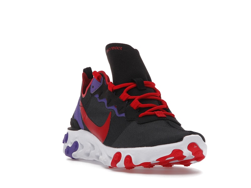 Nike React Element 55 Black University Red (Women's)