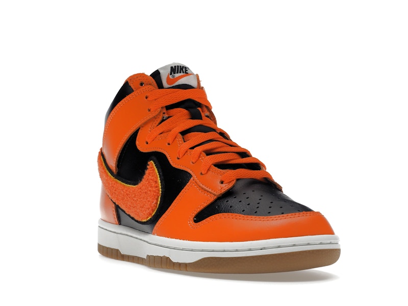 Nike Dunk High Retro Chenille Swoosh Safety Orange
