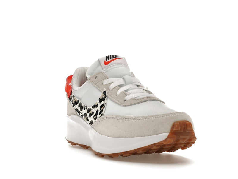 Nike Waffle Debut White Team Orange Leopard (Women's)
