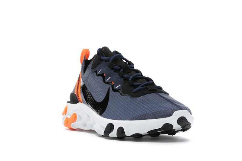 Nike React Element 55 SE Midnight Navy Total Orange