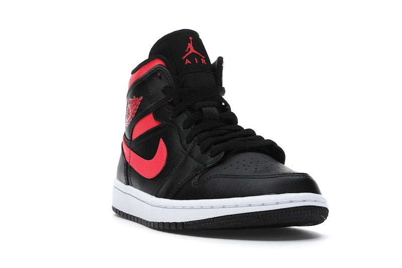 Jordan 1 Mid Black Siren Red (Women's)