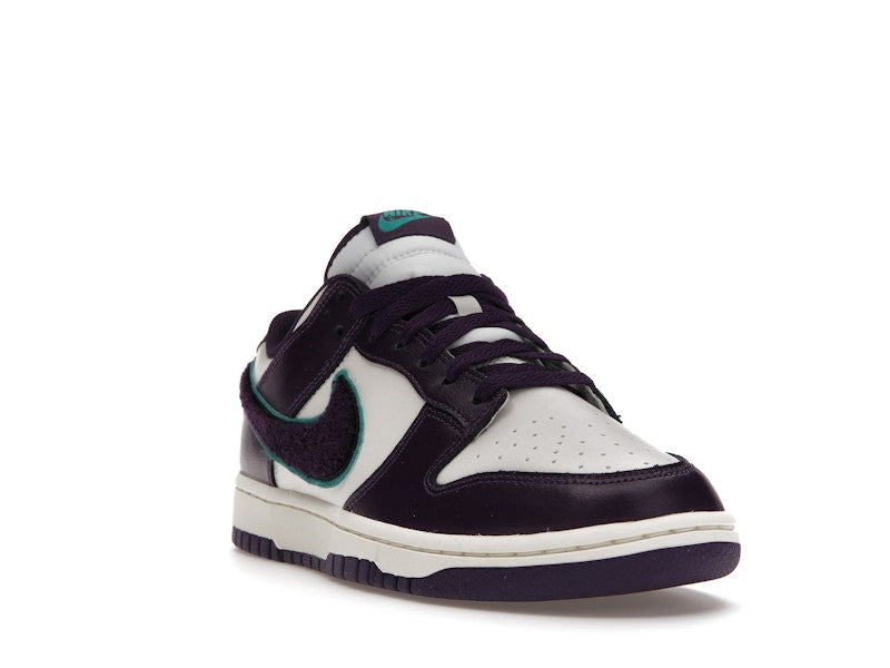 Nike Dunk Low Chenille Swoosh Sail Grand Purple