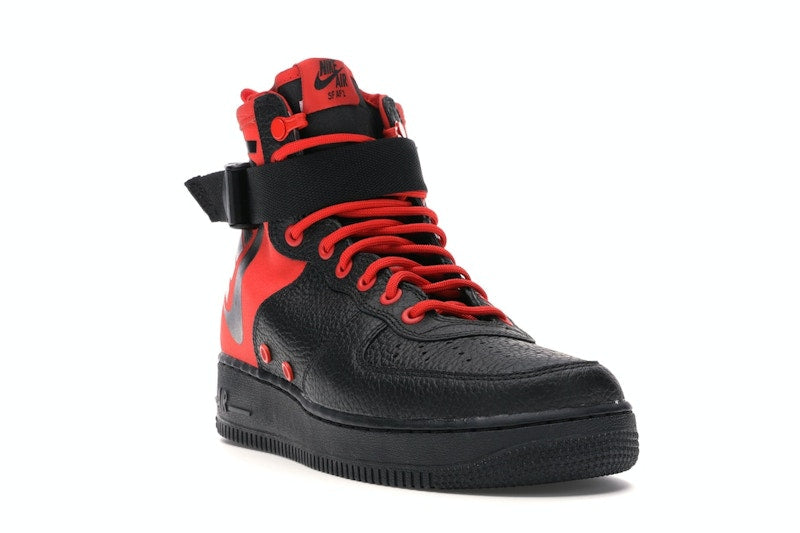 Nike SF Air Force 1 Mid Habanero Red Black