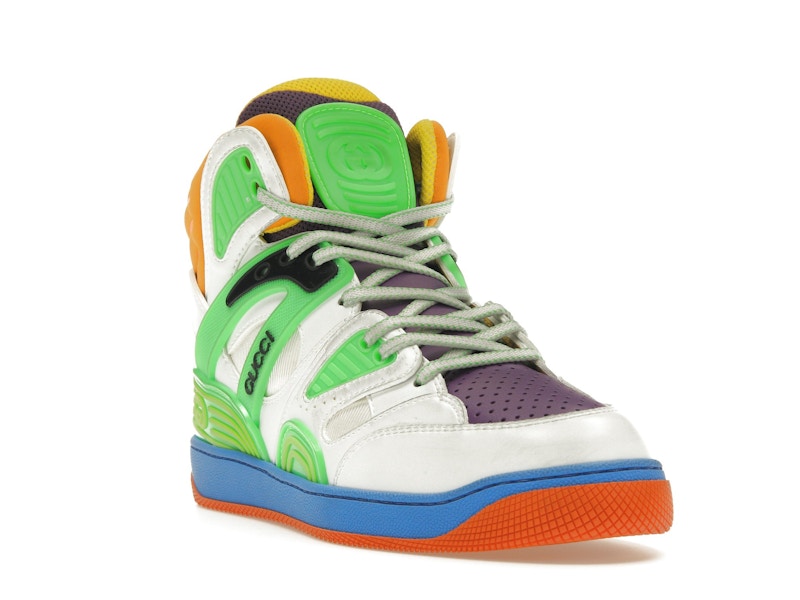 Gucci Basket White Demetra Green Purple Orange Blue
