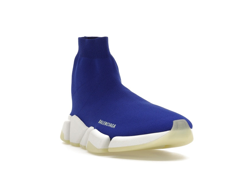 Balenciaga Speed 2.0 Recycled Knit Blue Glow