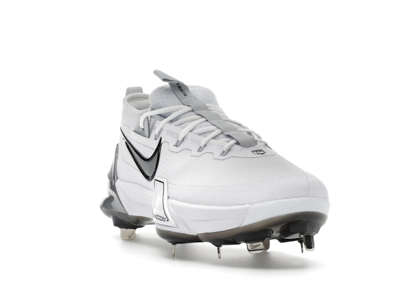 Nike Force Zoom Trout 9 Elite White Black Pure Platinum Metallic Silver