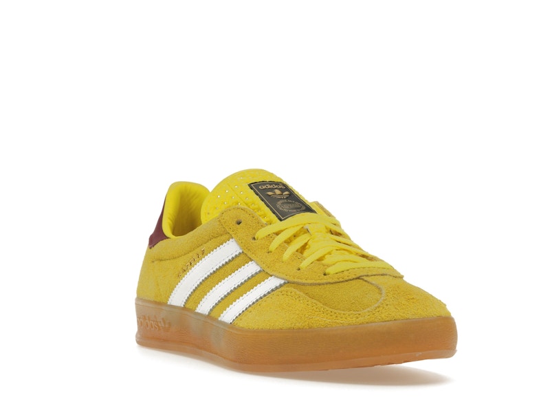 adidas Gazelle Indoor Bright Yellow Collegiate Burgundy (Women's)