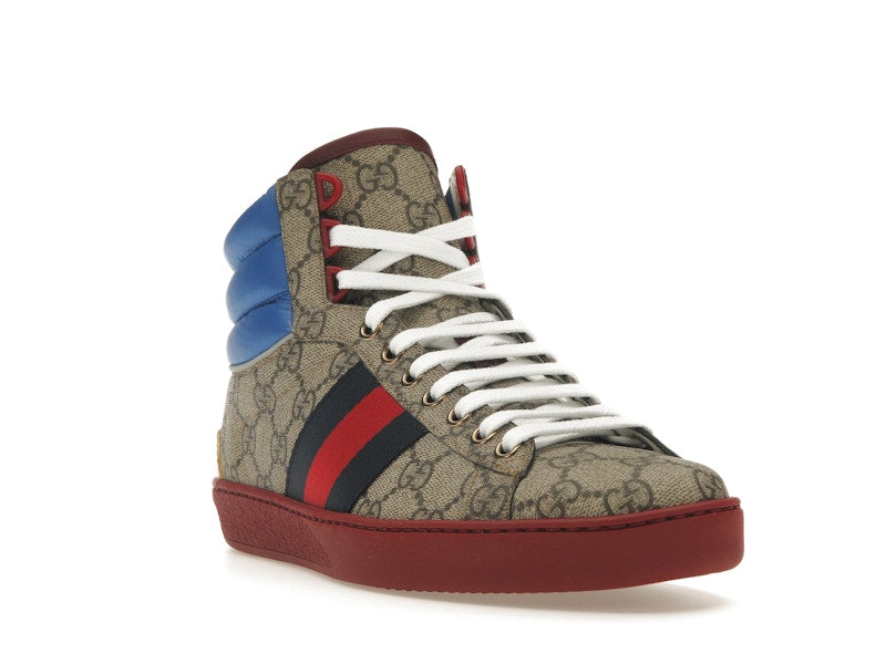 Gucci Ace GG High Top Beige Ebony