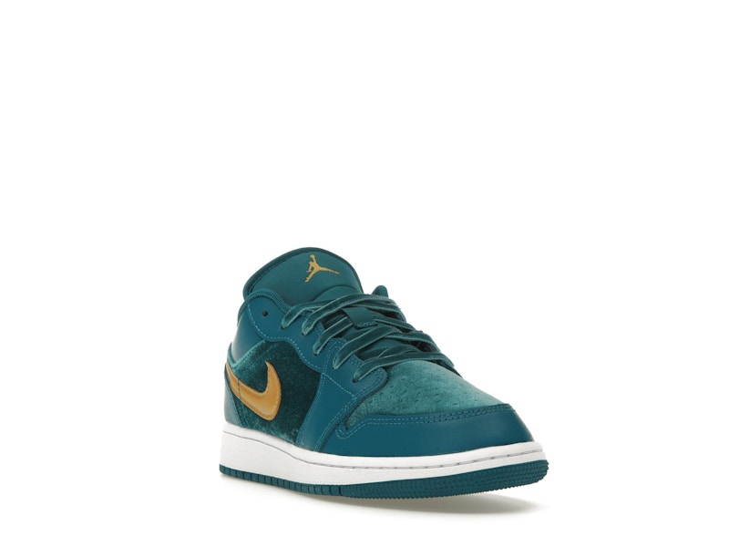 Jordan 1 Low SE Geode Teal Metallic Gold (GS)