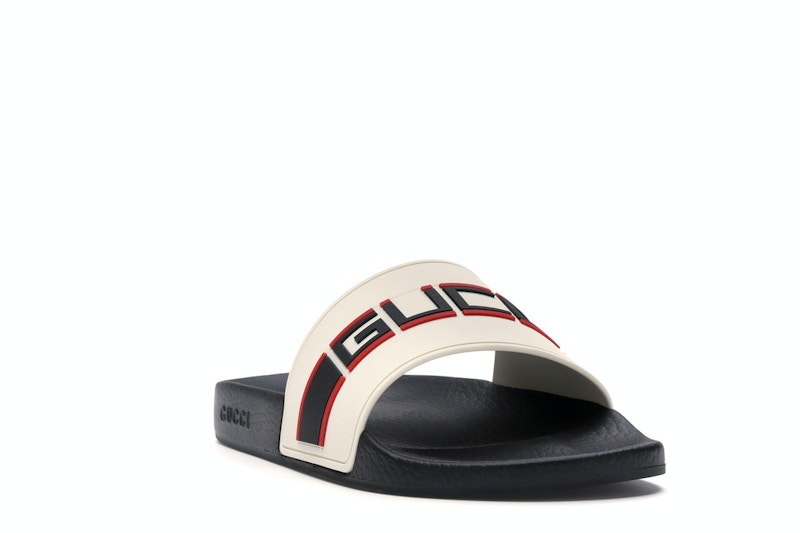 Gucci Stripe Slide White