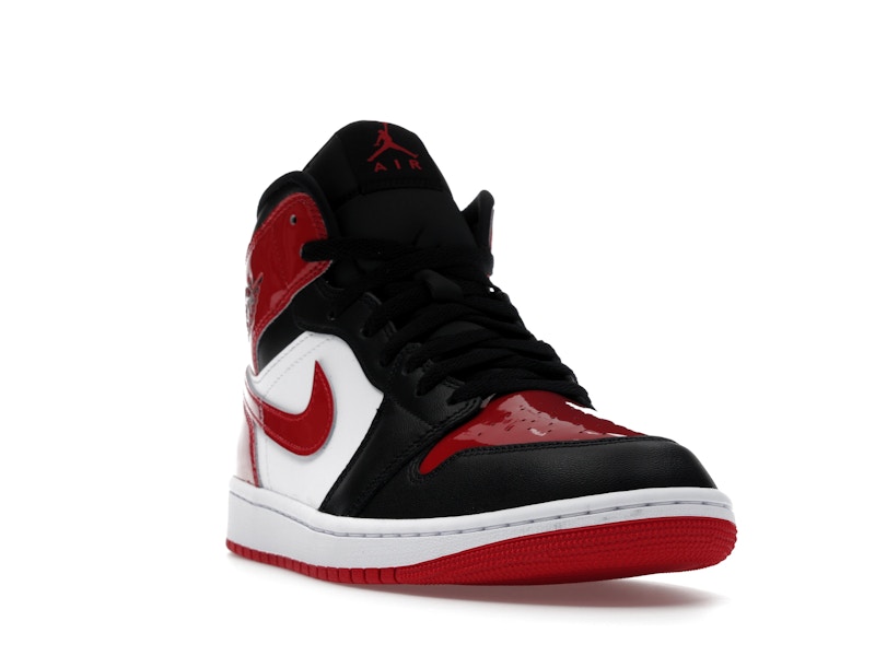 Jordan 1 Mid SE Patent Bred Toe