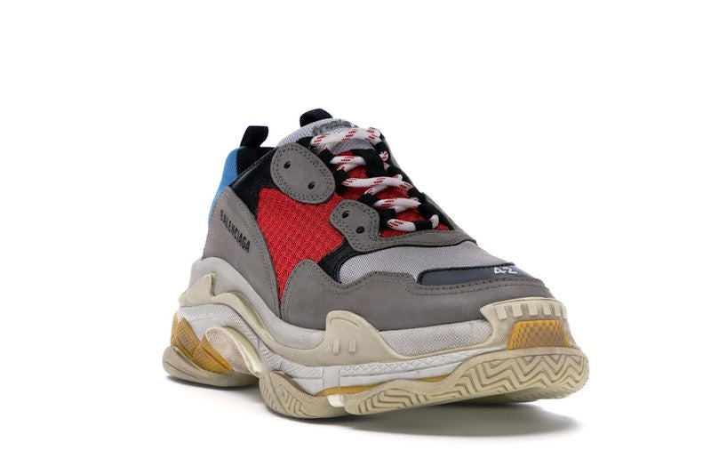 Balenciaga Triple S Grey Red Blue (2018 Reissue)