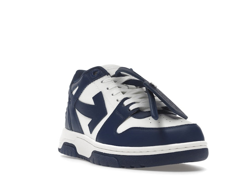 OFF-WHITE Out Of Office "OOO" Low Tops Dark Blue White