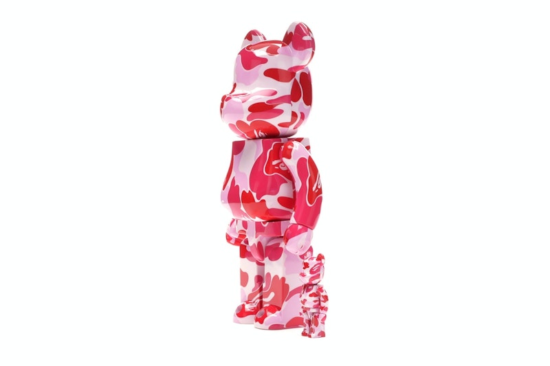 Bearbrick A Bathing Ape ABC Camo 100% & 400% Set Pink