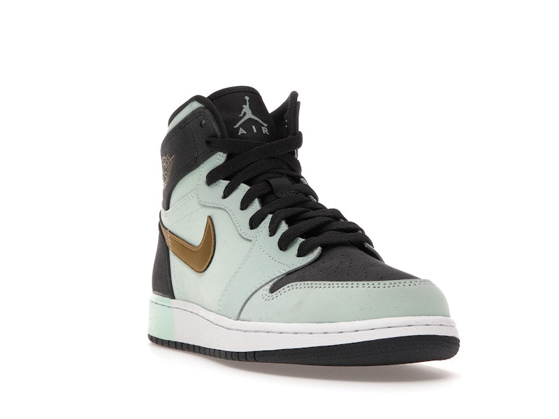 Jordan 1 Retro High Mint Foam Anthracite Metallic Gold (GS)