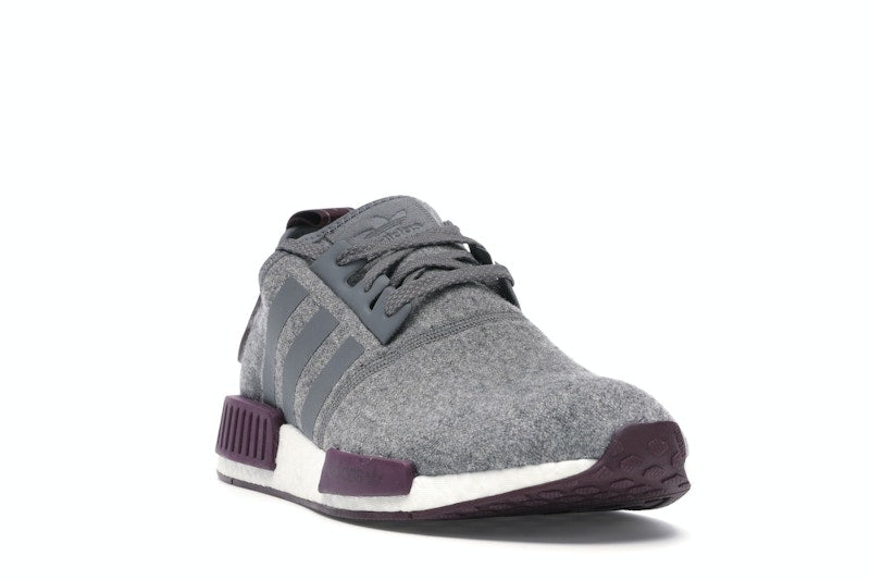 adidas NMD R1 Wool Grey Four Maroon