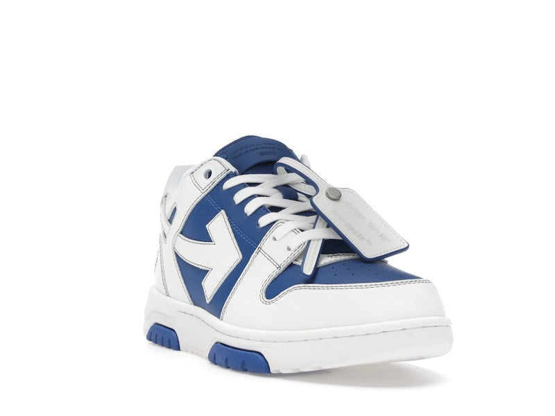 OFF-WHITE Out Of Office OOO Low Tops White Dark Blue