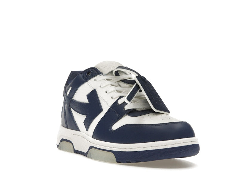 OFF-WHITE Out Of Office OOO Low Tops White Royal Blue