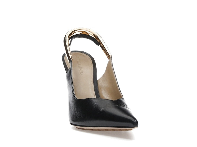 Bottega Veneta Punta Pointed-Toe Slingback Pumps Black (Women's)