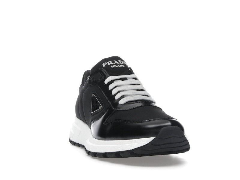 Prada PRAX 01 Sneakers Re-Nylon Brushed Leather Black White