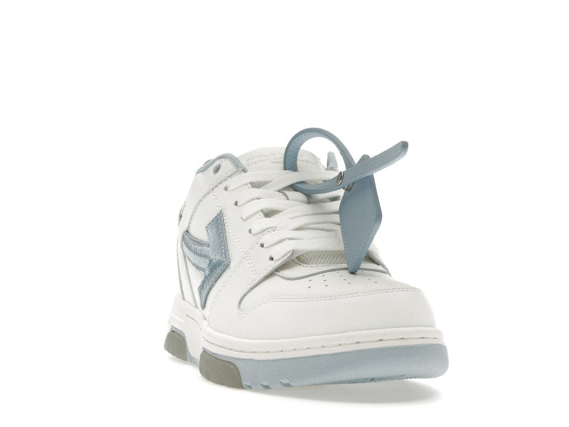 OFF-WHITE Out Of Office OOO Low Tops Embroidered Arrow White Light Blue
