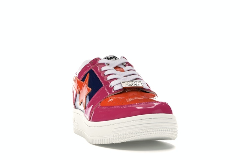 A Bathing Ape Bape Sta Low Color Block Pink Orange Navy