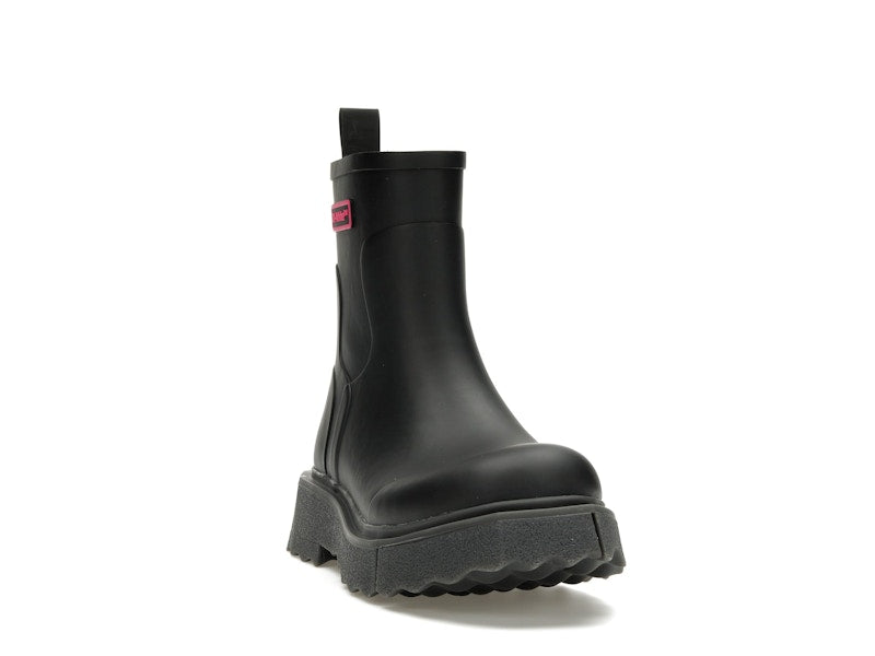OFF-WHITE Rubber Rain Boot Black