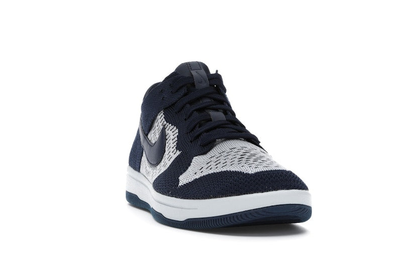 Nike Dunk Low Flyknit College Navy Pure Platinum
