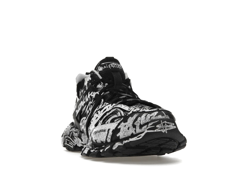 Balenciaga Track Graffiti Black White