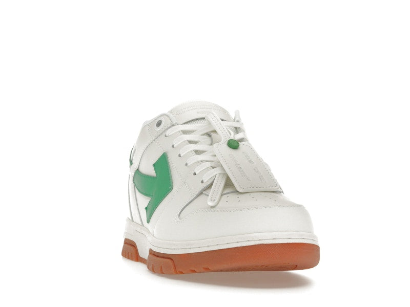 OFF-WHITE Out Of Office OOO Low Tops White Bright Green Brick Red