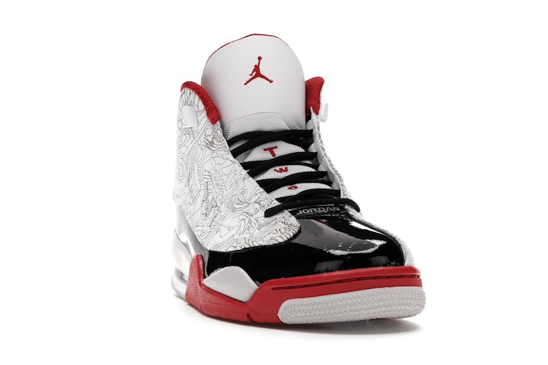Jordan Dub Zero White Varsity Red