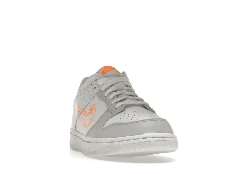 Nike Dunk Low SE 3D Swoosh Pure Platinum Total Orange (GS)