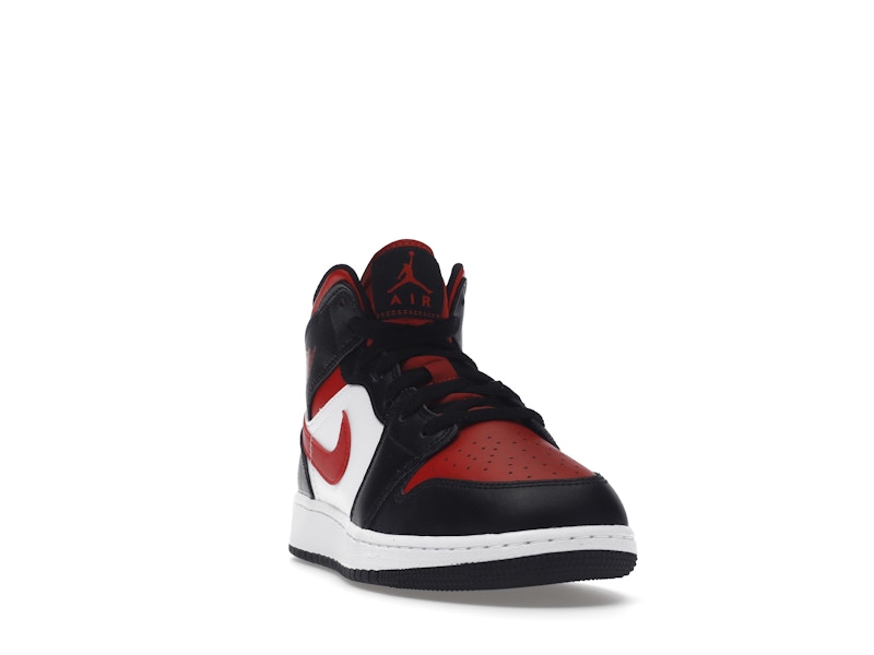 Air Jordan 1 Mid Black Fire Red (GS)