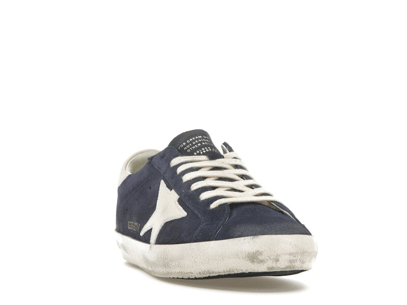Golden Goose Super-Star Navy Suede White