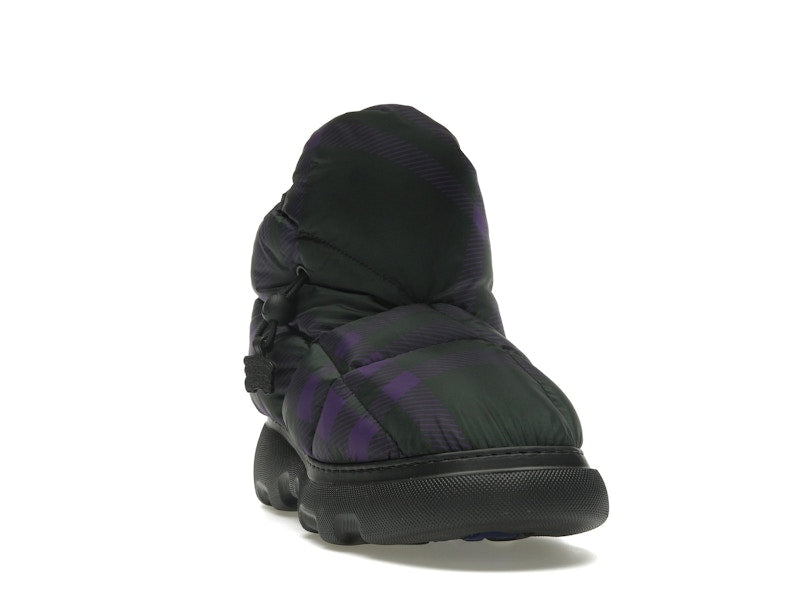 Burberry Check Pillow Boot Black Purple (Women's)
