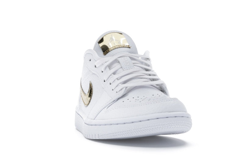 Jordan 1 Low White Metallic Gold (Women's)