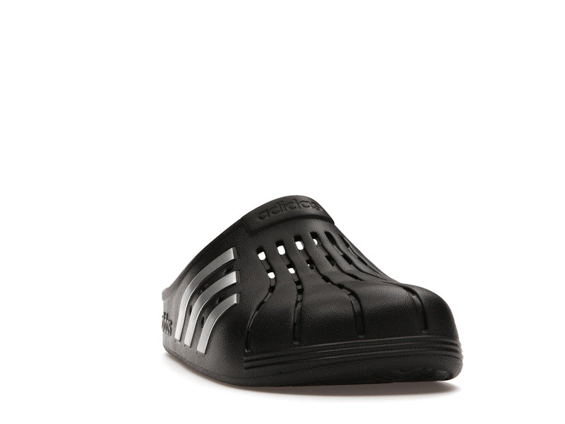 adidas Adilette Clog Black Silver