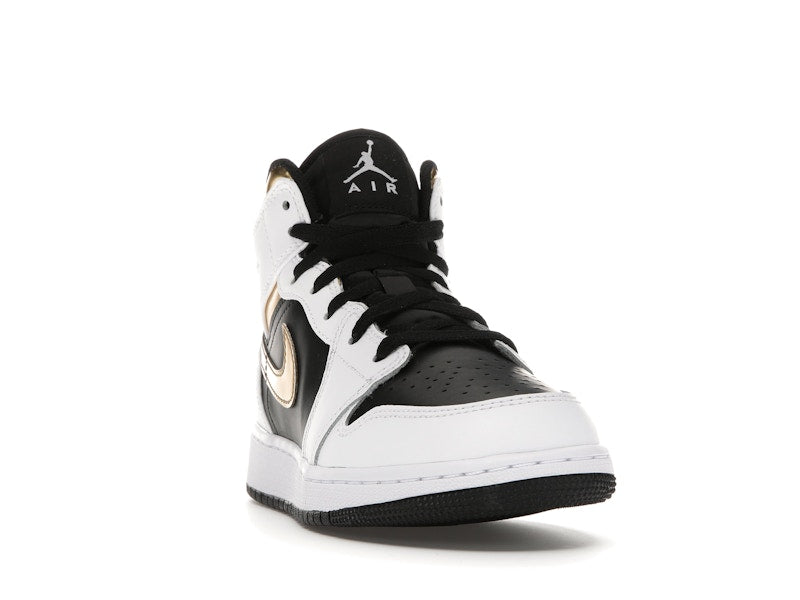Jordan 1 Mid White Gold Black (GS)