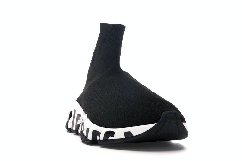 Balenciaga Speed Graffiti Trainers Black White
