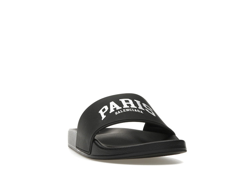 Balenciaga City Pool Slide Paris Black