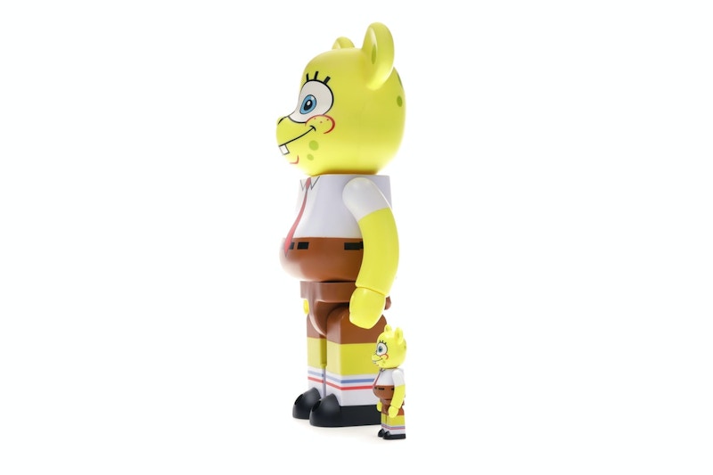 Bearbrick Spongebob 100% & 400% Set Yellow