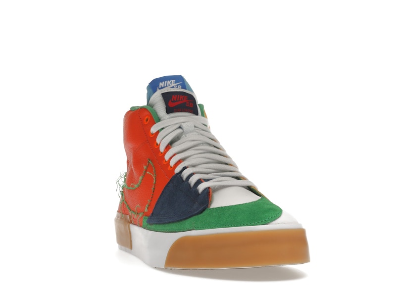 Nike SB Zoom Blazer Mid Edge Safety Orange University Gold