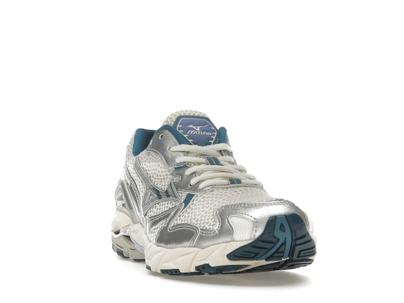 Mizuno Wave Rider 10 White Silver Blue