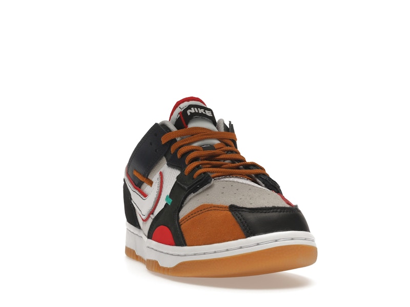 Nike Dunk Low Scrap Black Grey University Red