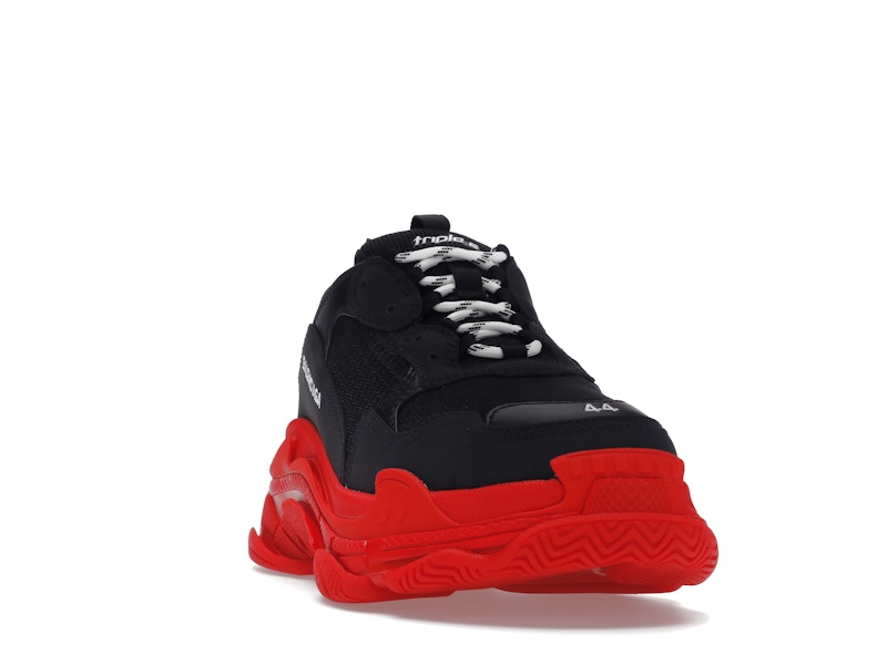 Balenciaga Triple S Black Red Sole