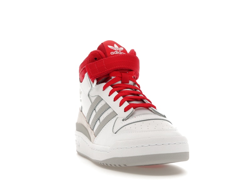 adidas Forum Mid White Red Grey