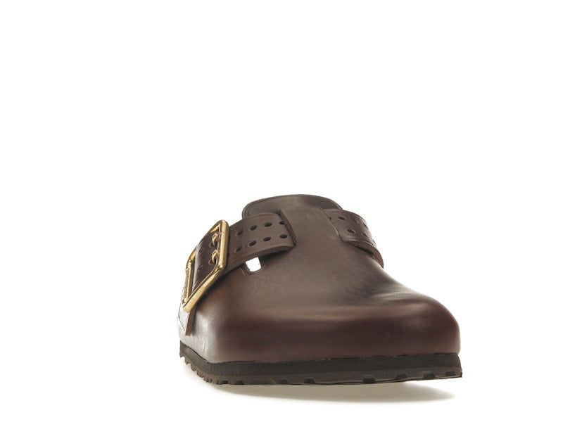Birkenstock Boston Bold Leather Roast Brown