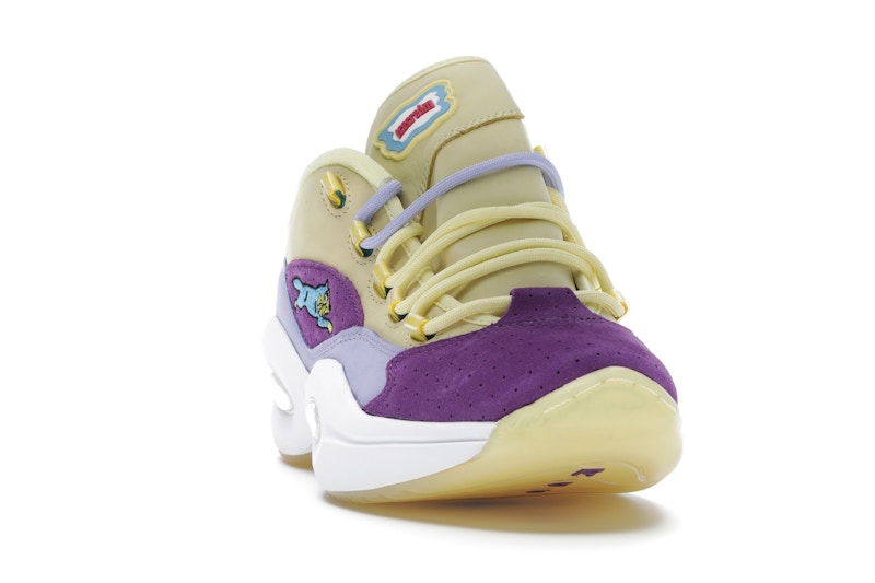 Reebok Question Low BBC Ice Cream Running Dog Yellow Purple