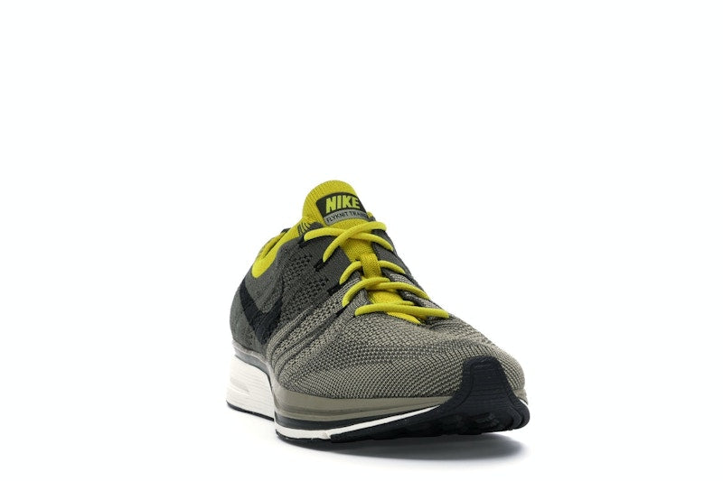 Nike Flyknit Trainer Cargo Khaki Bright Citron