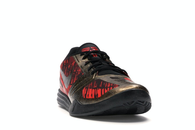 Nike KB Mentality Black Metallic Gold Chilling Red